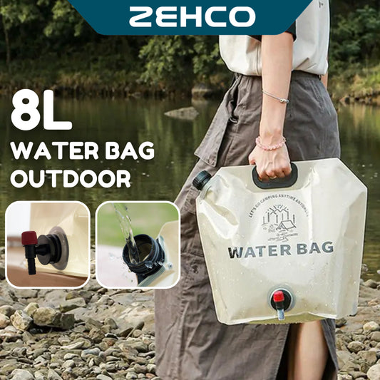 8L Outdoor Water Bag Portable Folding Water Carrier Bag for Camping Hiking Bag Simpanan Air 便携水袋可折叠