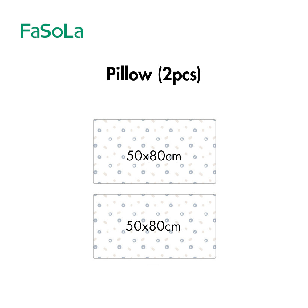 FaSoLa Disposable Bed Sheet Pillow Case Cover Travel Pack Queen Size for Hotel Spa Tuala Tilam Travel一次性旅行床单枕套