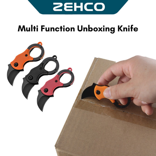 Mini Unboxing Cutter Multi-Function Mini Cutter Parcel Opener Pocket Size Foldable Portable Keychain Cutter 迷你开箱刀