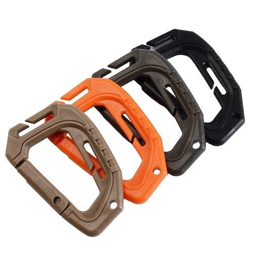 Carabiner Belt Clip Backpack Buckle Webbing Clip Hook Locking D Shape Carabiner Hook Clip Snap Key Chain